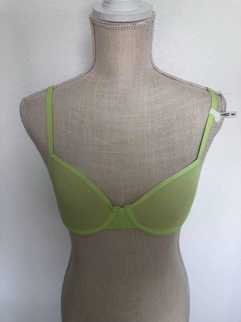 Aerie Smoothez Balconette Lime Green Mesh Bra - 32D
